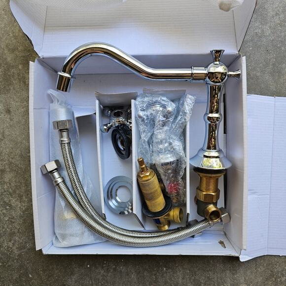 KBC Kitchen Bath Collection Classic Chrome Faucet New in Box Remodeling Gift - Picture 3 of 5